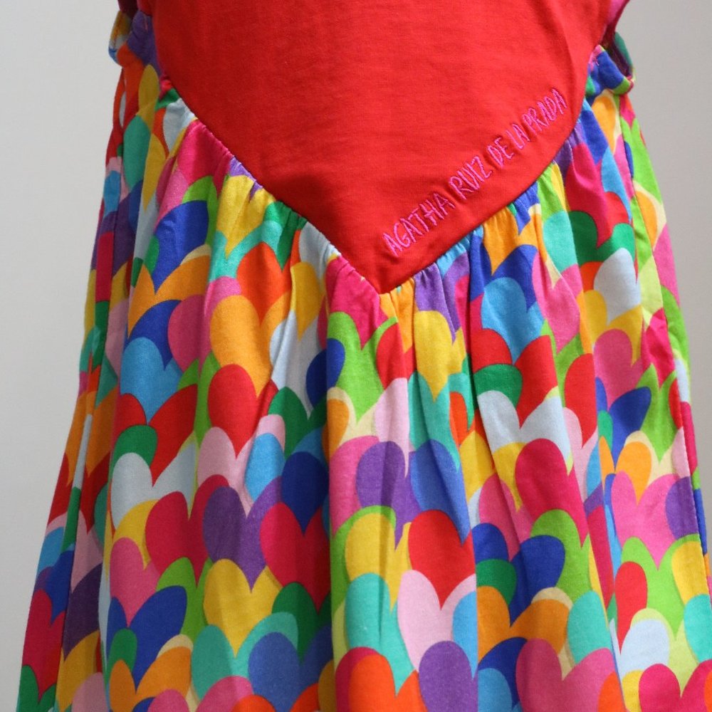 Agatha Ruiz De La Prada multi heartful dress NWT - Picture 2 of 5